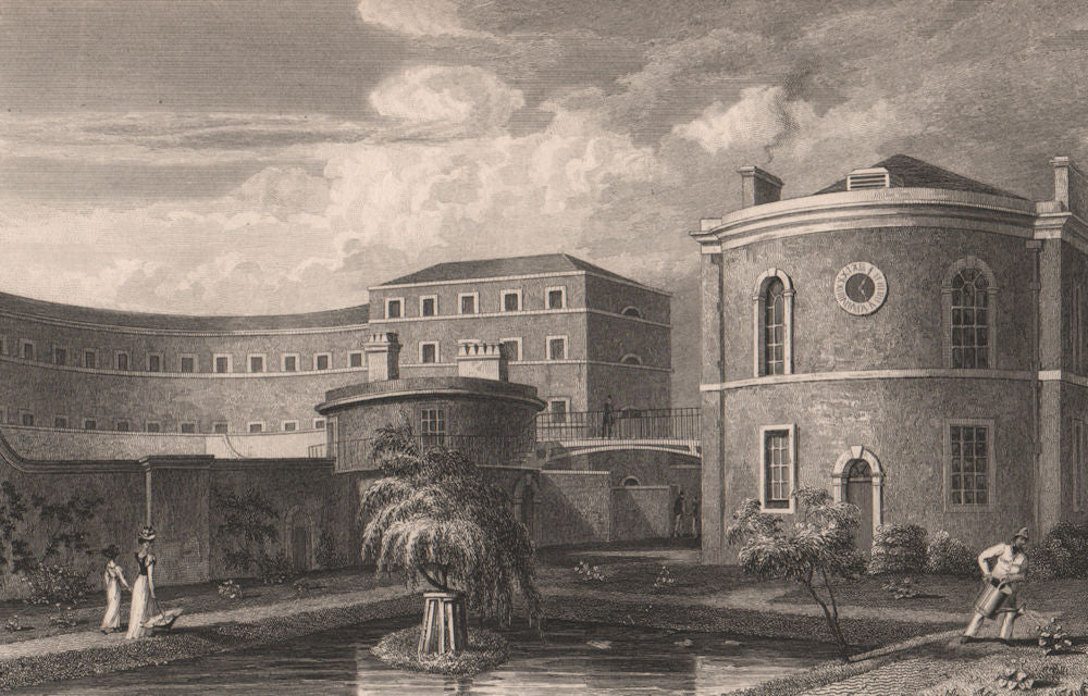House of Correction, Kirkdale Jail (now Recreation Ground). Liverpool. PYNE 1829